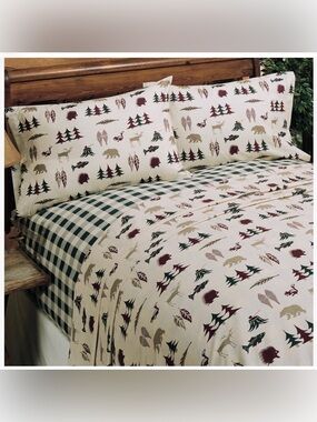 Blue Ridge Trading Northern Exposure Queen Sheet Set